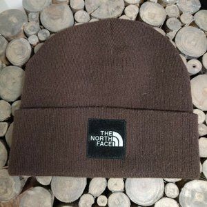 TNF Stretch Fitted Knit Beanie Chocolate